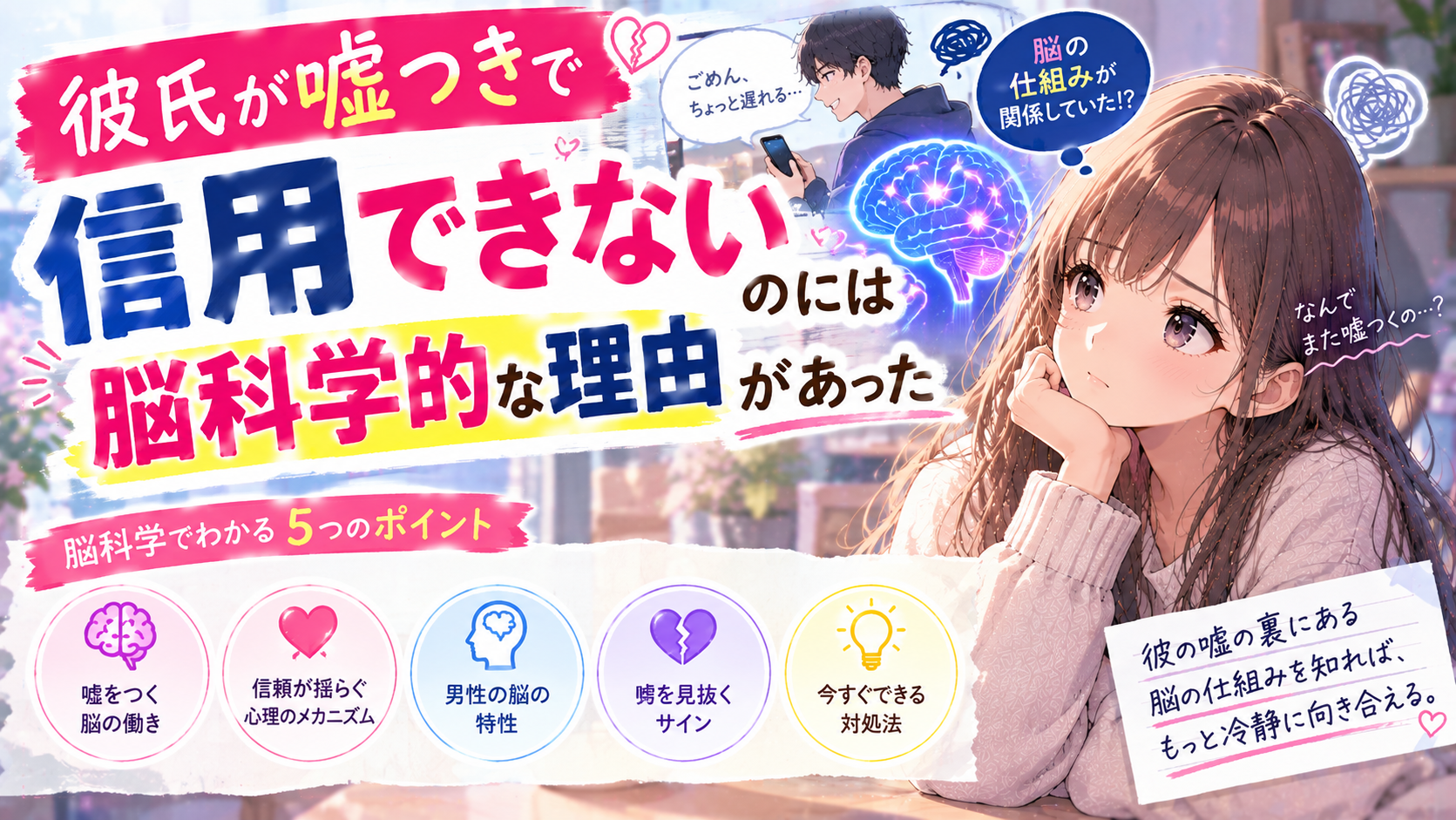 彼氏が信用できない女性